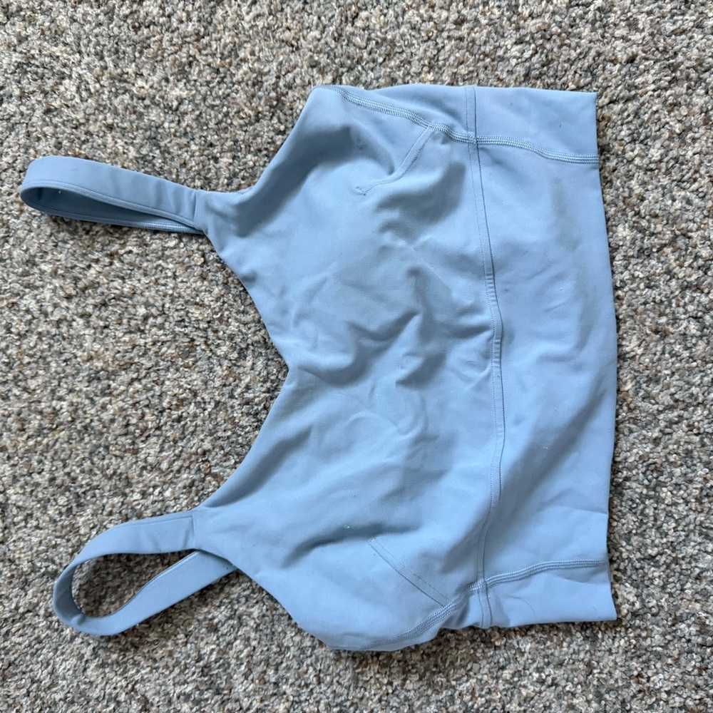 Lululemon Wunder Train Straight Strap Tank Top Chambray 10 used